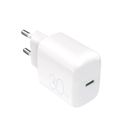 Полнач за ѕид Puro PRO LITE, USB Type C, 30W, бел