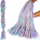 Gërsheta sintetike Soulima 21366, 60 cm, ombre kaltër vjollcë
