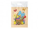 Qese plastike dhuratash MFP Easter L nr.13, 29x46x8 cm, me figura Pashke, me ngjyra