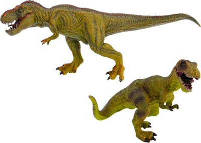 Set figura dinosauri Tyrannosaurus, 2 copë, PVC, shumëngjyrëshe