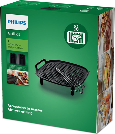 Сет аксесоари за фритеза со воздух Philips HD9926-00, скара, 3.2L и 4.2L
