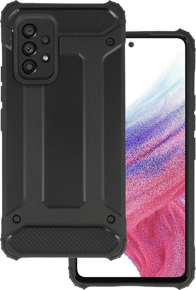 Kllaf telefoni Armor Carbon për Samsung Galaxy A53 5G, mbrojtës, i zi
