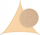 Tendë hije trekëndëshe Hobbygarden Sunsail Triangle Marquise, 4.5 m, për tarracë, bezhë