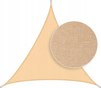 Tendë hije trekëndëshe Hobbygarden Sunsail Triangle Marquise, 4.5 m, për tarracë, bezhë