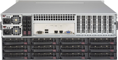 Shasi serveri rack Supermicro CSE-847BA-R1K23LPB, 4U, me burim 1200 W redundant, e zezë