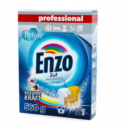 Detergjent pluhur Enzo Deluxe Universal 2in1, 560g