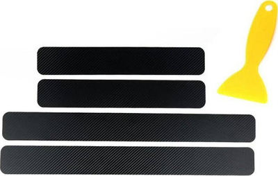 Ngjitëse mbrojtëse pragësh AG759 Carbon, set 4 copë, PVC, të zeza