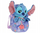 Lodër interaktive pelushi Psytulaski Stitch, me aplikacion, me çantë transporti, blu