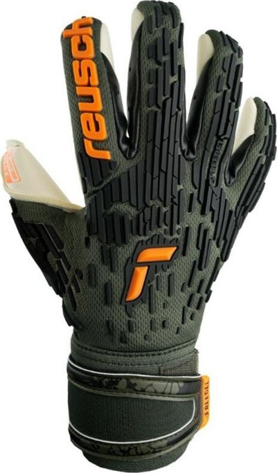 Doreza portjeri Reusch Attrakt Freegel Gold X, latex Gold X, manshetë e gjanë, jeshile