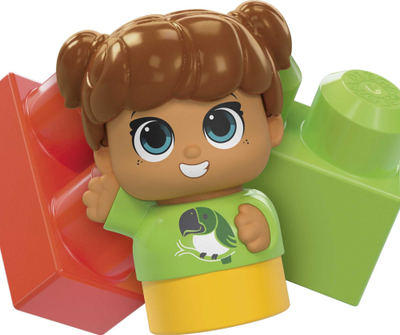 Tavolinë aktiviteti MEGA BLOKS Fisher-Price Build N Tumble, 25 pjesë, me figurë, shumëngjyrëshe