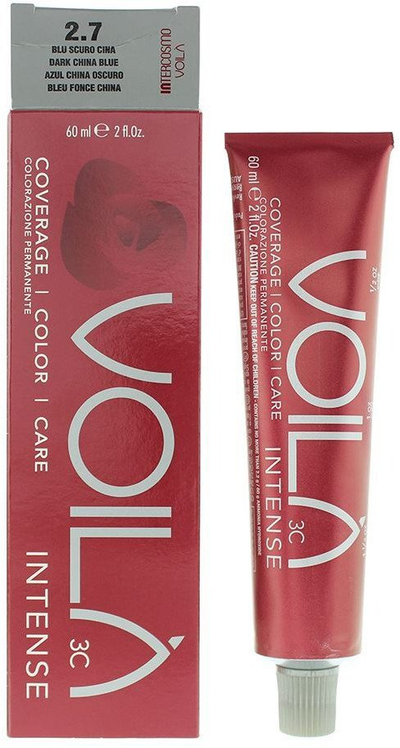 Ngjyrë flokësh Intercosmo Voilà 3c Intense 2.7, 60ml, blu e errët
