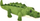 Lodër pelushi Dubi Plush Mascot Crocodile, krokodil, e gjelbër