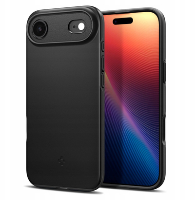 Kapak telefoni Spigen Thin Fit MagSafe për iPhone 17 Air / iPhone 17 Pro, i hollë, përputhet me MagSafe, i zi