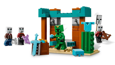 Set LEGO Minecraft Illager Patrol in Desert 21267, lodër ndërtimi, shumëngjyrëshe