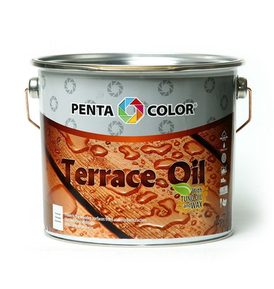 Vaj për tarracë Pentacolor Terrace Oil, me vaj tung, për dru jashtë, transparent