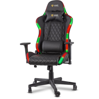 Karrige Yenkee YGC 300RGB STARDUST, E zezë me ndriçim RGB