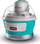Aparat për akullore Ariete 643/01, 1.5L, kompakt, blu e çelët
