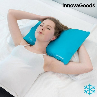 Jastëk ftohës InnovaGoods Water Filled Cooling Pillow, me ujë, PVC, blu