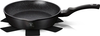 Tigan Berlinger Haus Cast Iron, 24cm, veshje graniti, i zi
