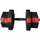 Set hantelash EB Fit 1033419, 2 x 10 kg, i rregullueshëm, i zi me të kuqe
