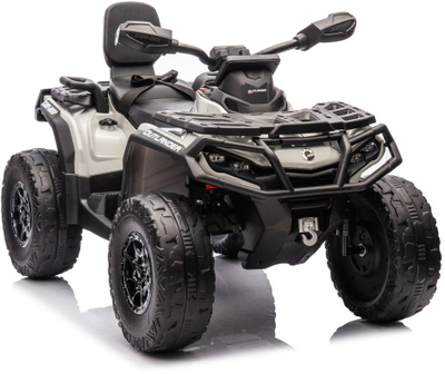 Makina elektrike për fëmijë LEAN Toys Quad Can Am Outlander DK-CA005, 4x4, deri 50 kg, gri