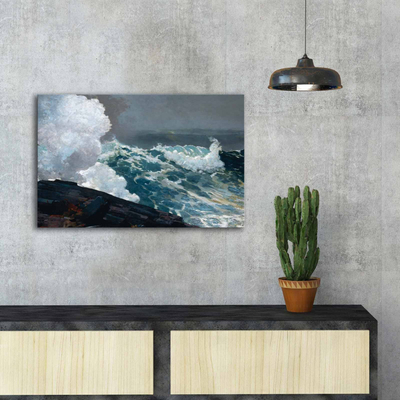 Pikturë murale HomeMarkt Gobi HM4848, kanavacë, 70x45cm, blu