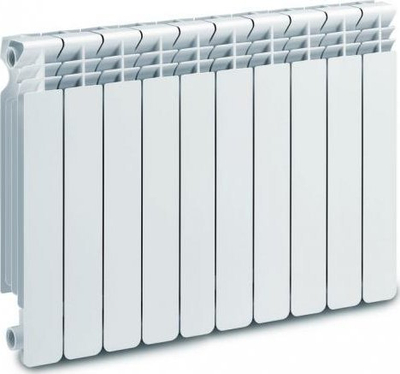 Radiator alumini Wulkan 500 Italy Diamond, 10 elemente, 1700W, i bardhë