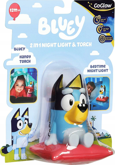 Dritë nate dhe elektrik Bluey 2 në 1, LED, me kohëmatës auto-off, shumëngjyrësh