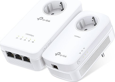 Powerline TP-Link TL-WPA1300P Kit, 1300 Mbps, prizë gjermane (DE), i bardhë