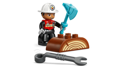 Set lodër LEGO Duplo 10473 Fire Truck, me zjarrfikës, shumëngjyrësh