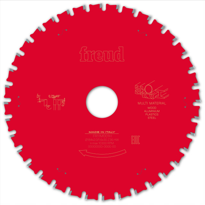 Teh sharre Freud LP91M, 184mm, 38 dhëmbë, bosh 30mm