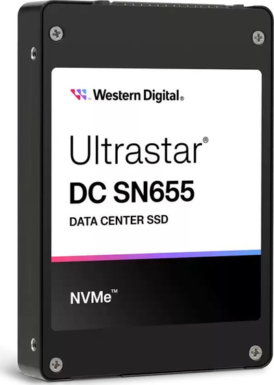 Disk WD Ultrastar DC SN655, 15.4TB, U.3, PCI-E x4 Gen 4 NVMe, 6800MB/s, i zi