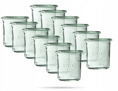 Set kavanoza qelqi Westmark Mini Sturz, 140 ml, 6 copë, transparent