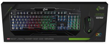 Set tastiere dhe mausi MediaRange Gaming, 104 taste, 6 butona, QWERTY UK, i zi
