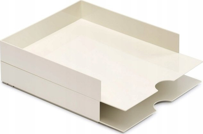 Tabaka dokumentesh Moxom Modular, set 2 copë, A4 320x260x60mm, e bardhë