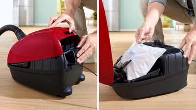 Fshesë me korent Bosch BGB38RD2, 600W, me kabllo, e kuqe e zezë
