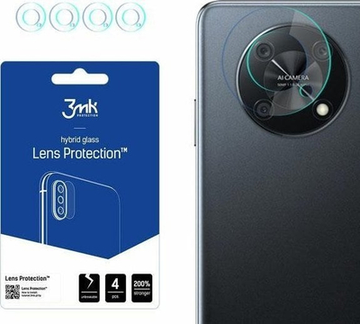 Mbrojtës xhami për kamera 3MK Hybrid Glass, Huawei Nova Y90, set 4 copë, transparent