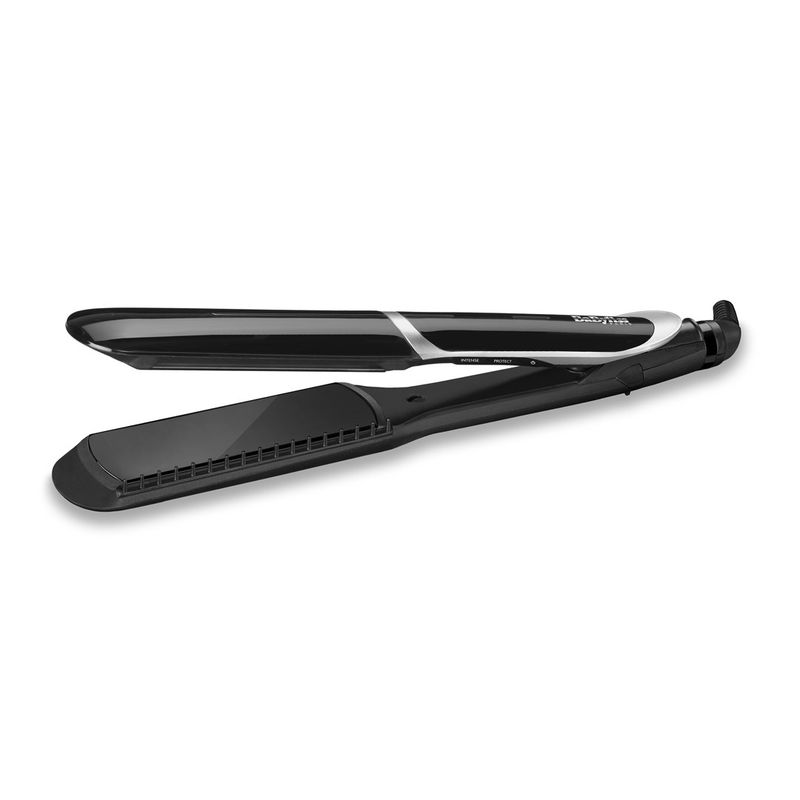 Piaster flokësh BaByliss ST397E, pllaka të gjera, 235°C, e zezë