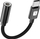 Adapter audio Techly ICOC USBC-DAC24J, USB-C në Jack 3.5mm, DAC, i zi