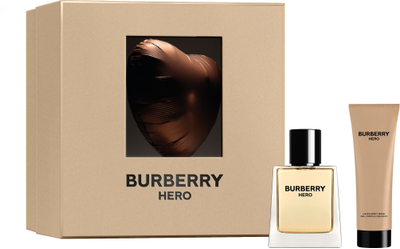 Set Burberry Hero Eau de Toilette, 50ml + xhel dushi, 75ml