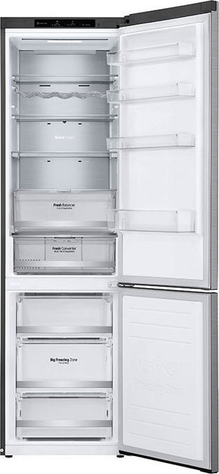 Frigorifer i kombinuar LG GBB72PZVCN1, 384L, inox, argjendtë