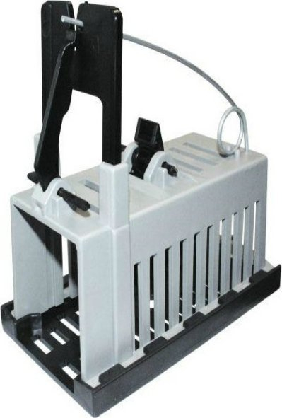 Kurth për minj GreenIt Guillotine, plastikë ABS, 14.5×8×13.5 cm, gri e zezë