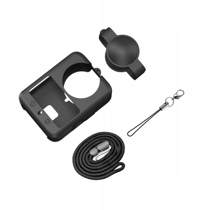 Çantë mbrojtëse PULUZ për DJI Osmo 360, kapak për lente, litar dore, e zezë