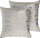 Jastëk dekorativ Beliani OUJDA, set 2 copë, pambuk 50 x 50 cm, argjendtë