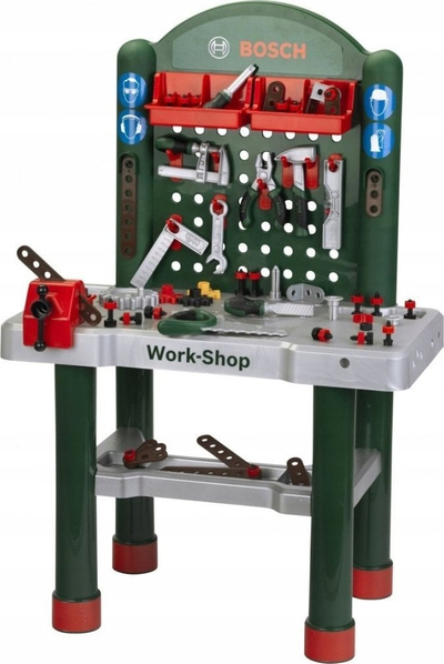 Играчка работна маса Тео Клајн Бош Workbench, со многу алати, за деца 3+