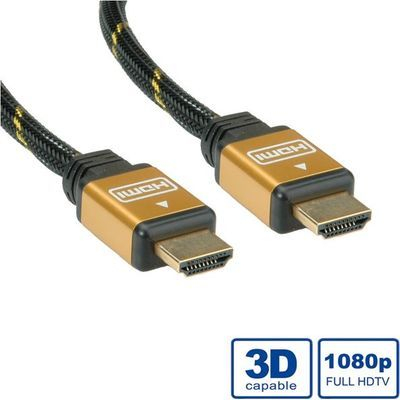 Kabllo HDMI Roline 11.04.5504, 7.5m, Full HD 1080p 3D, i zi