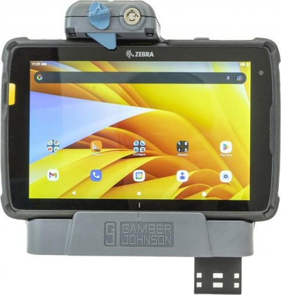 Stacion ankorimi për tablet Gamber-Johnson 7160-1801-90, për Zebra ET4X, me kyç sigurie, gri