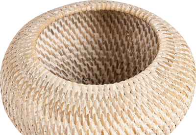 Shportë dekorative Beliani Bila, ratan, 25 cm, bojë natyrale