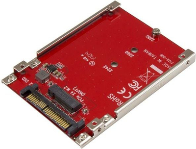 Adapter StarTech M.2 në U.2 SFF-8639, PCIe NVMe, 2.5\", i zi