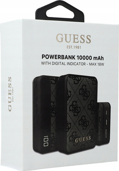 Karikues portabël Guess Powerbank 10000mAh, 18W, i zi